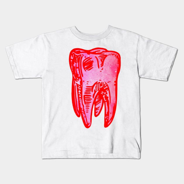 Tooth Kids T-Shirt by Pau1216p